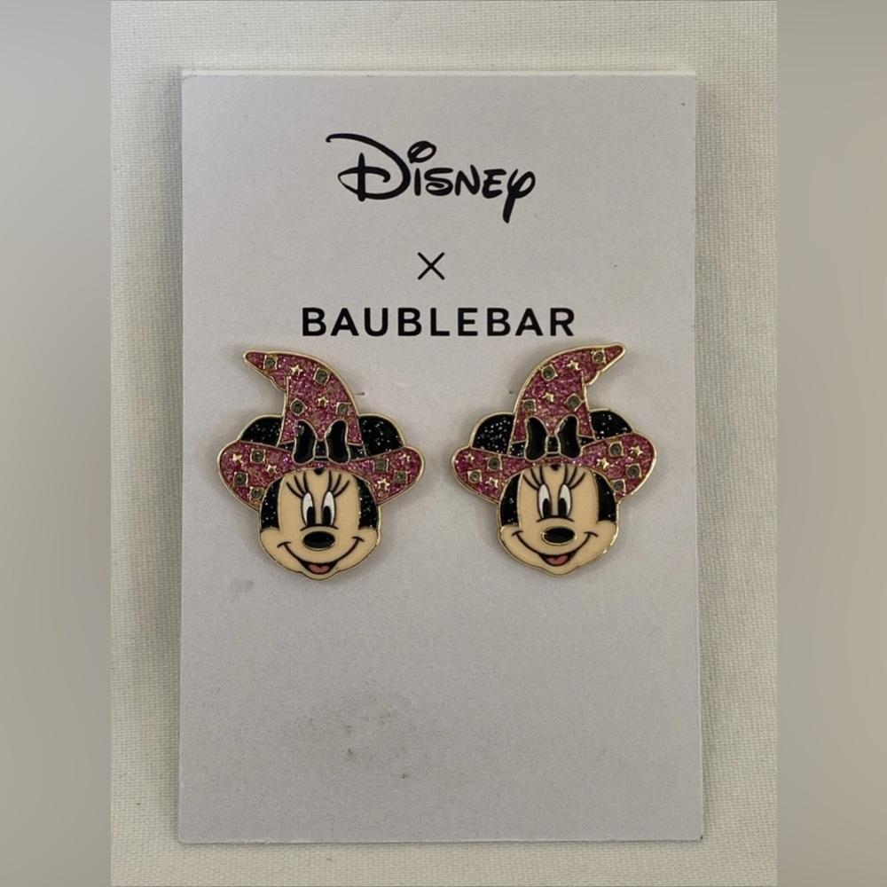 Disney x Baublebar MINNIE MOUSE WITCH HAT EARRINGS NEW NWT